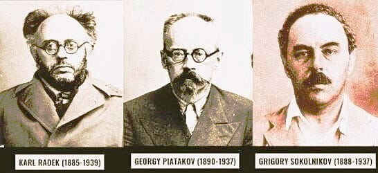 Radek, Pyatakov, Sokolnikov (1937)