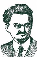 Drawing of Trotsky